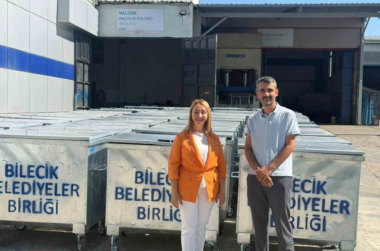 Bilecik’e son 1,5 yıldır bin 52 adet çöp konteyneri alındı