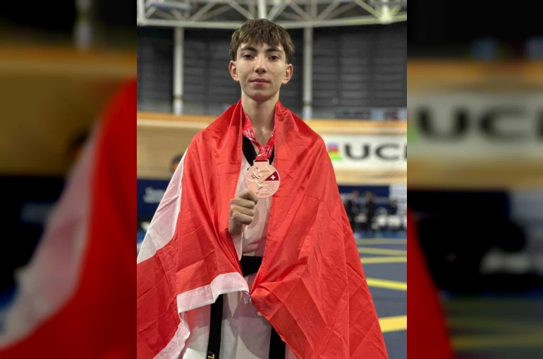 Bilecikli taekwondo sporcusu Avrupa üçüncüsü oldu
