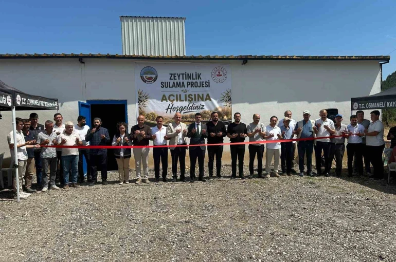 Bilecik’te 27 milyon liralık "Sulama Projesi" tamamlandı