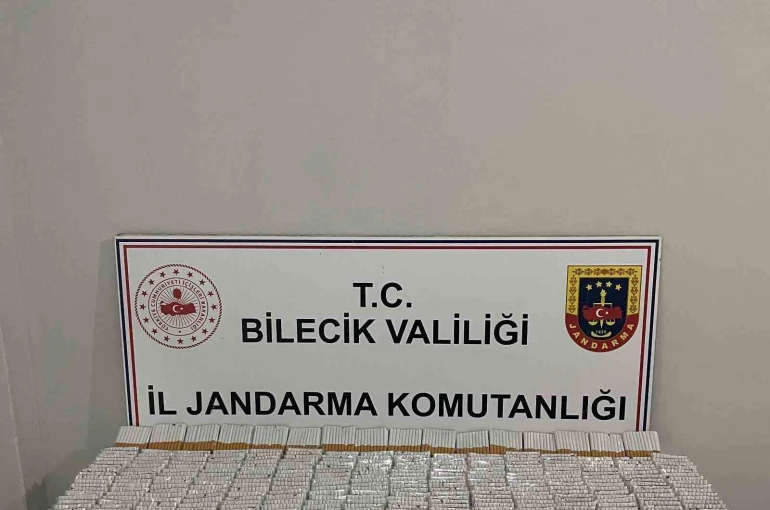 Bilecik’te 9 bin 320 adet doldurulmuş makaron ele geçirildi
