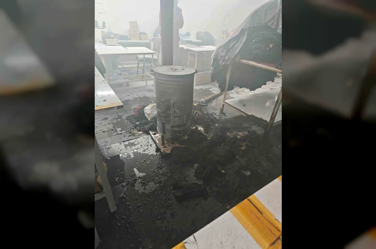 Bilecik’te bir tekstil atölyesinde çıkan yangın korkuttu