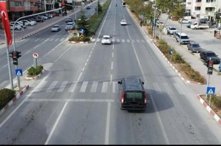 Bilecik’te drone destekli trafik denetimi
