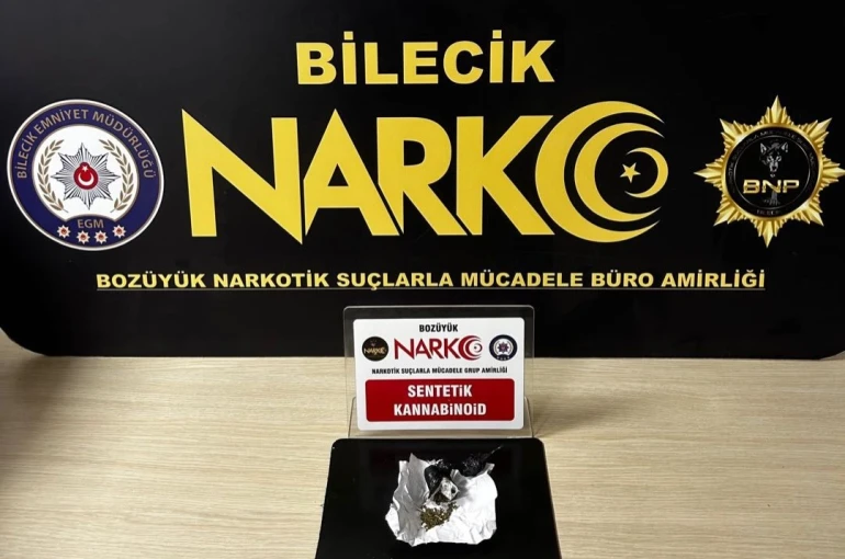 Bilecik’te uyuşturucu operasyonu: 1 gözaltı 