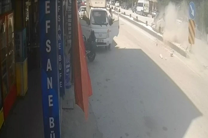 Bilecik’teki feci kaza güvenlik kamerasınca kaydedildi