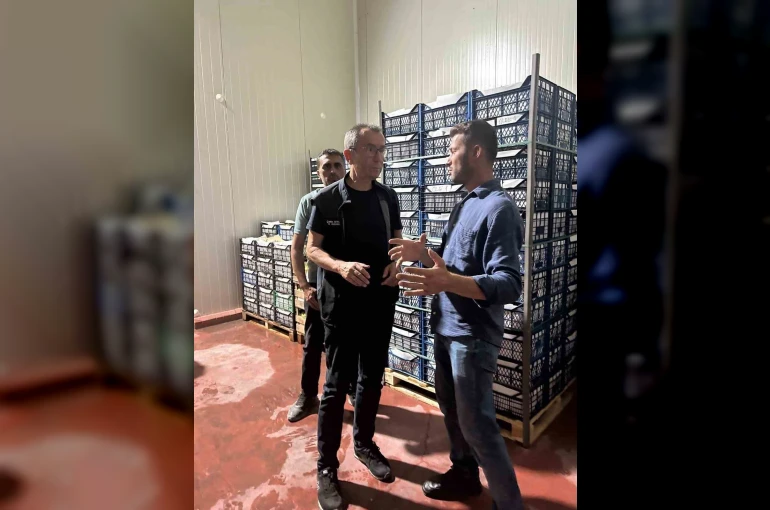 Bilecik’teki soğuk hava deposunda inceleme