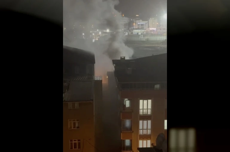 Binada çıkan yangın söndürüldü