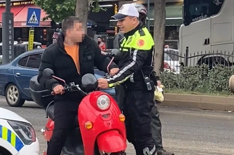Bindiği motosikletin iki katı ceza yedi