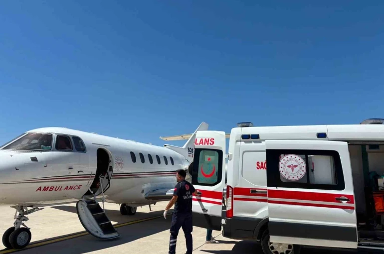 Bingöl’de 4 aylık bebek uçak ambulansla Ankara’ya sevk edildi