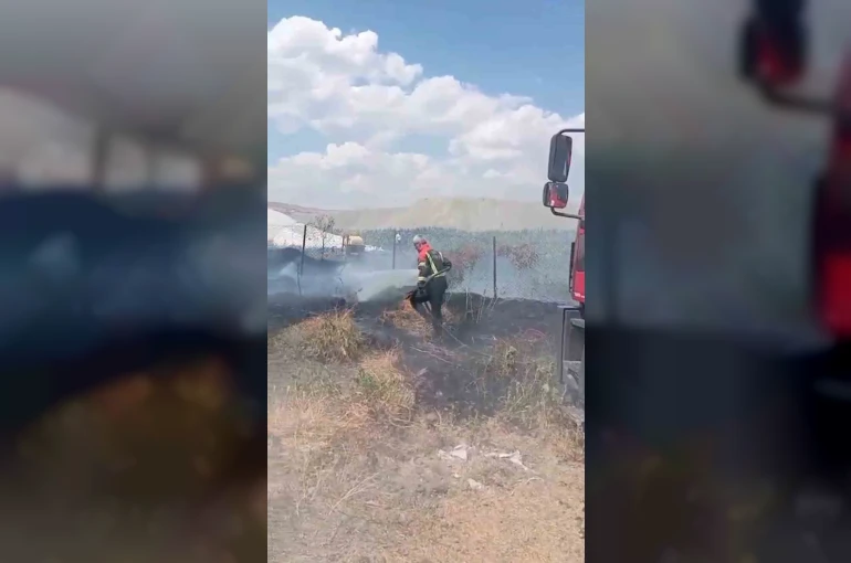 Bingöl’de çıkan bahçe yangını büyümeden söndürüldü