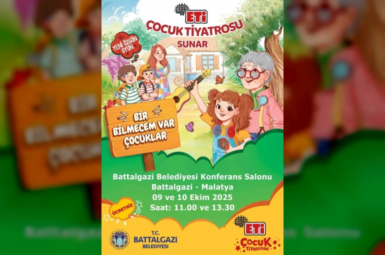"Bir Bilmecem Var Çocuklar" Battalgazi’de sahnelenecek 