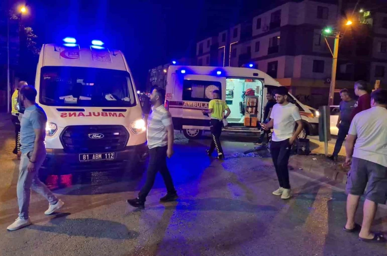 Bisiklet ile motosiklet çarpıştı: 2 kişi yaralandı