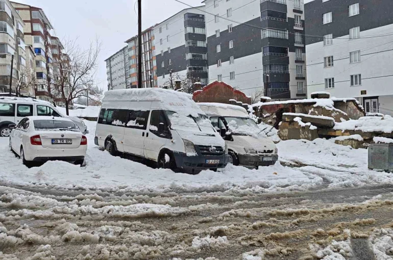 Bitlis’te kar yağışı nedeniyle 82 köy yolu ulaşıma kapandı
