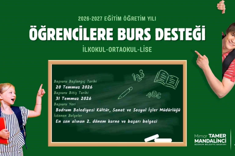 Bodrum Belediyesinden öğrencilere burs desteği
