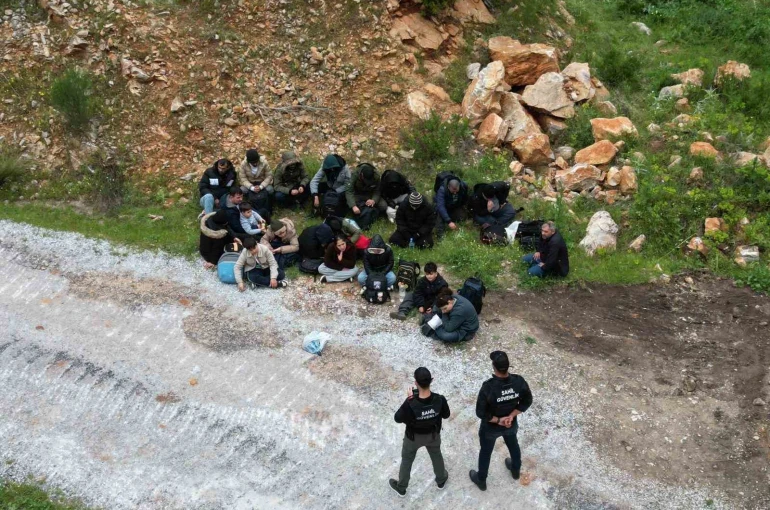 Bodrum’da 6’sı çocuk 21 düzensiz göçmen yakalandı
