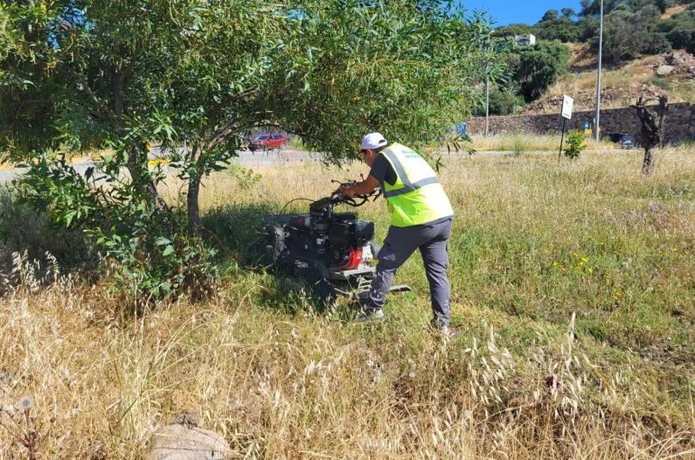 Bodrum’da ot temizliği çalışmaları tüm hızıyla devam ediyor