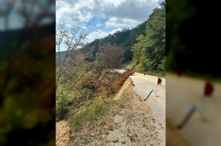 Bolu’da heyelan nedeniyle Taşkesti-Abant yolu 1 aydır kapalı 