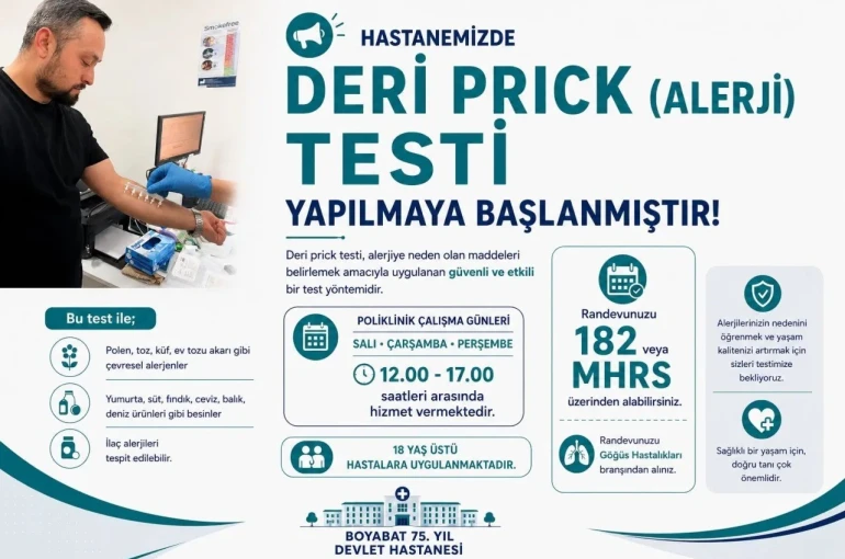 Boyabat’ta modern alerji tanı hizmeti hayata geçti