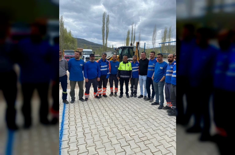 Bozkır'da saha çalışanlarına güvenli trafik eğitimi