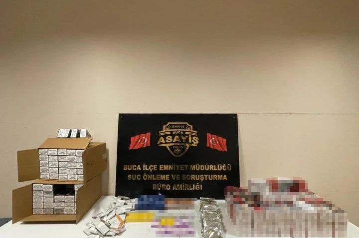 Buca’da uyuşturucu ve kaçakçılık operasyonu: 3 gözaltı