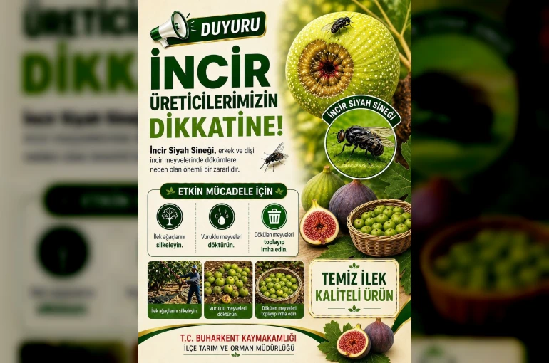 Buharkent’te incir üreticilerine siyah sinek uyarısı