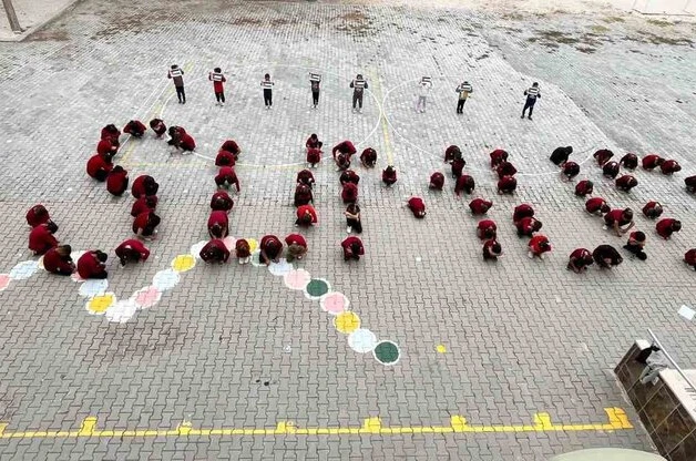 Burdur’da okullarda Filistin için farkındalık etkinliği