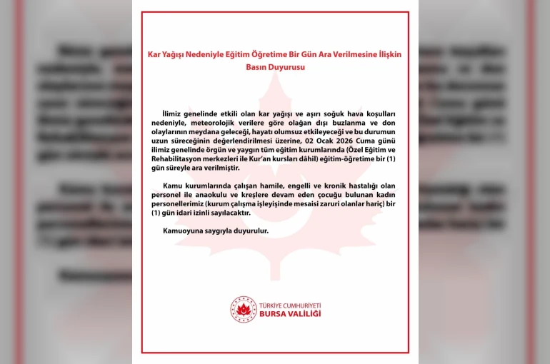 Bursa’da eğitime kar engeli 