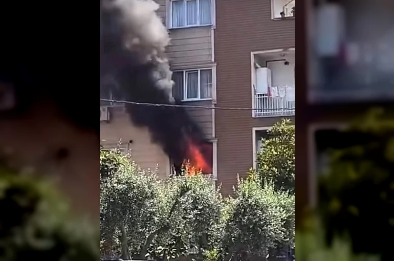 Bursa’da ev alevlere teslim oldu