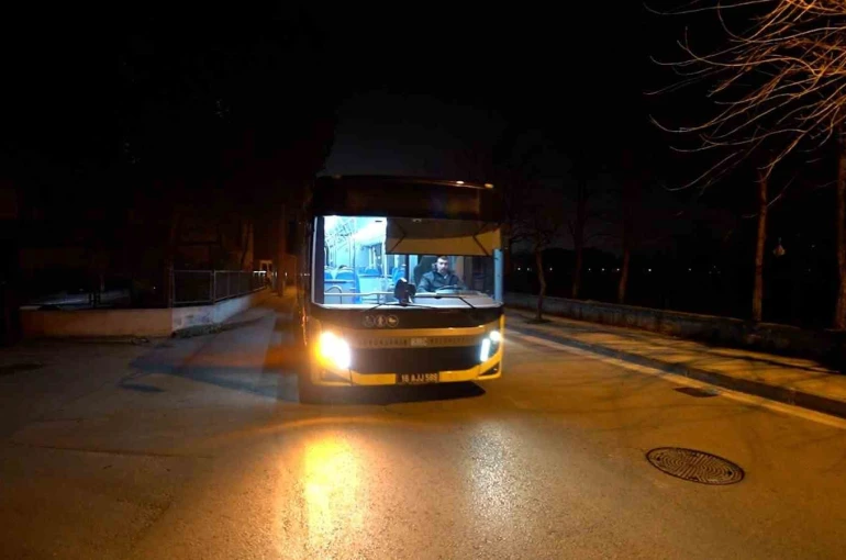 Bursa’da gece seferleri devam ediyor