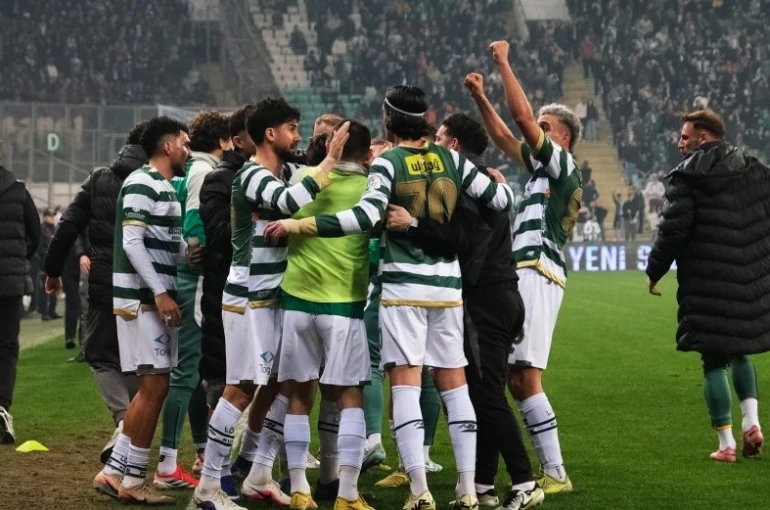 Bursaspor’dan şampiyonluk yarışında kritik galibiyet