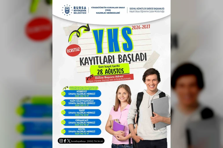Büyükşehir YKS kursları için kayıtlar başladı