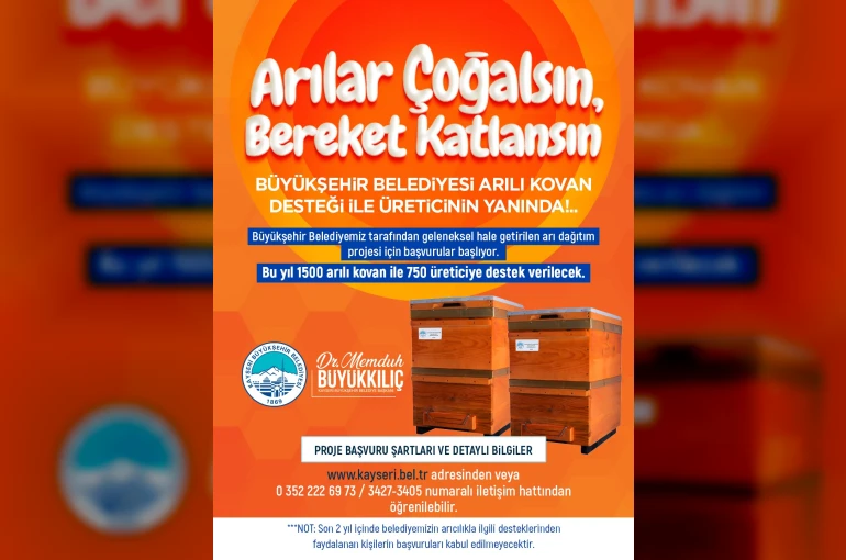Büyükşehir’den ’Arılar Çoğalsın, Bereket Katlansın’ Projesi
