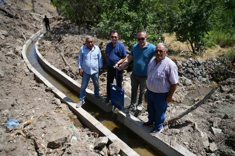 Büyükşehir’den Yeşilhisar’da 7 milyon TL’lik çevreci sulama kanalı projesi