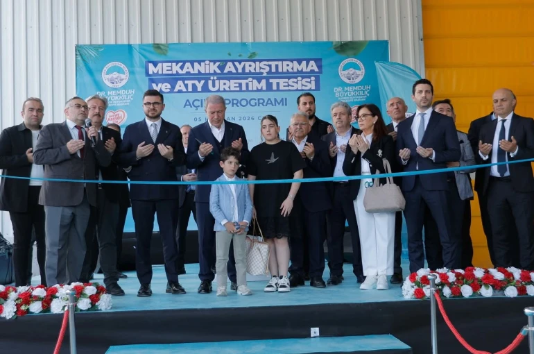 Büyükşehir’in Mekanik Ayırma ve ATY Üretim Tesisi açıldı