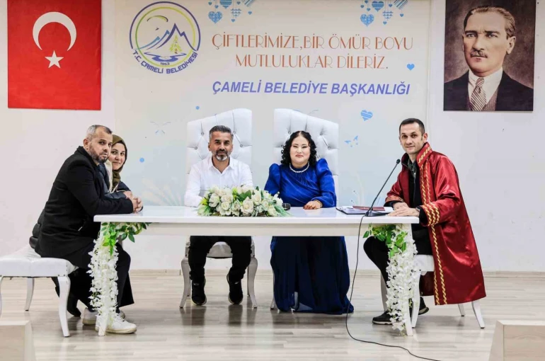 Çameli’de 2025 yılının son nikâhı kıyıldı