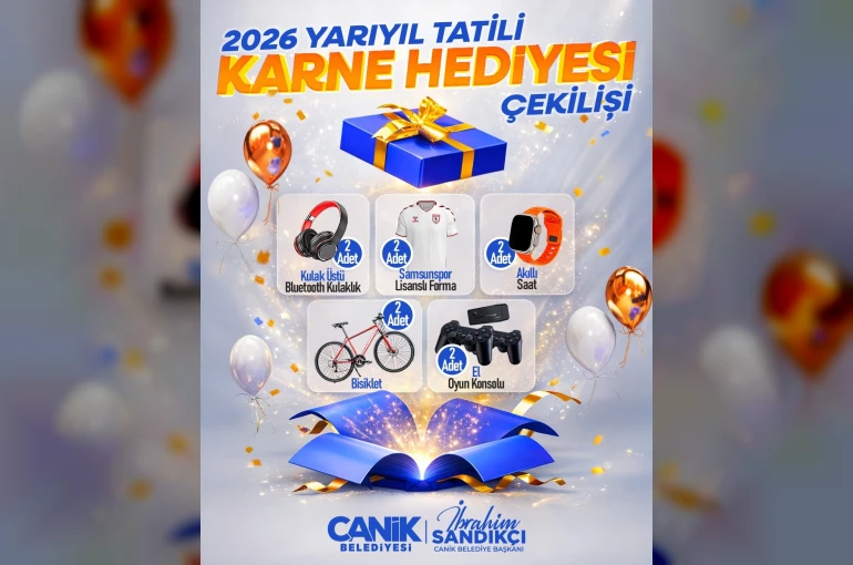 Canik’te karne hediyesi geleneği devam ediyor
