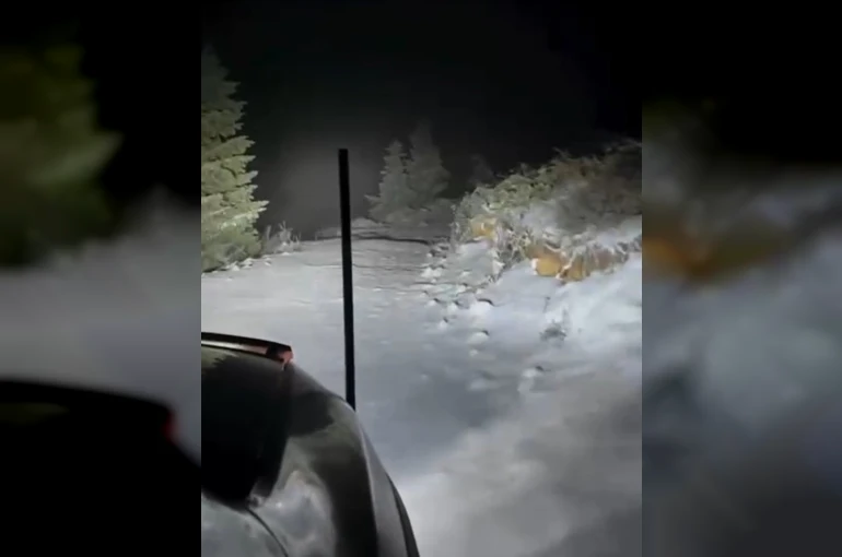 Çankırı’da kar yağışı etkili oldu