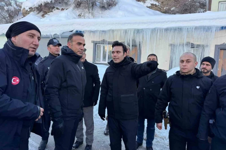 Çatak’ta çığ afeti sonrası saha incelemesi yapıldı