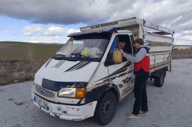 Çavdarhisar’da hayvan hareketlerine yönelik yol kontrolü