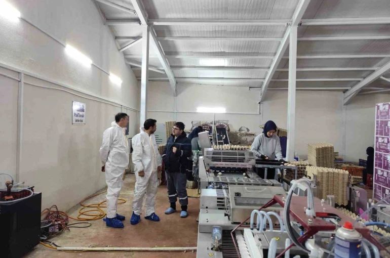 Çavdarhisar’da ticari yumurtacı kanatlı işletmesinde inceleme
