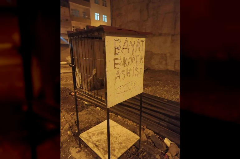 Çermik’te bir vatandaş israfı önlemek için ’bayat etmek dolabı’ yaptı