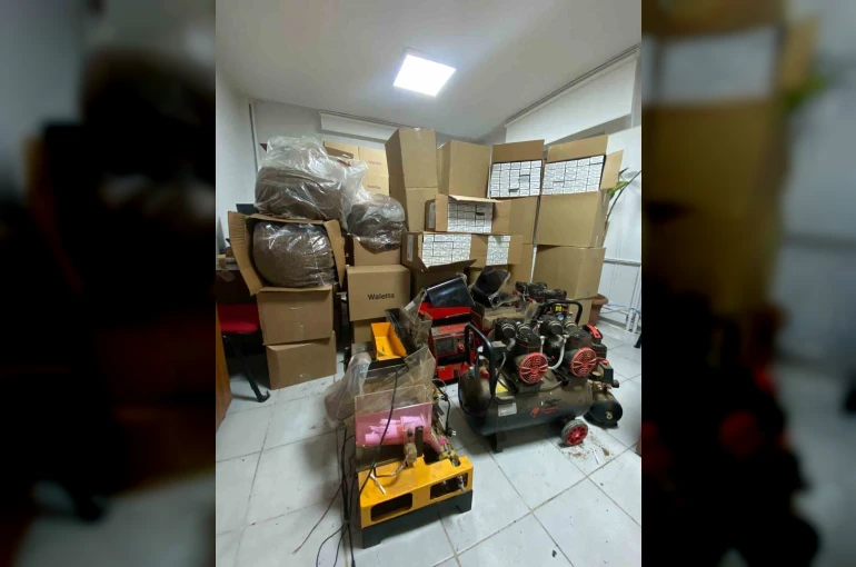 Çiçekdağı’nda kaçak tütün ve imalatı operasyonu
