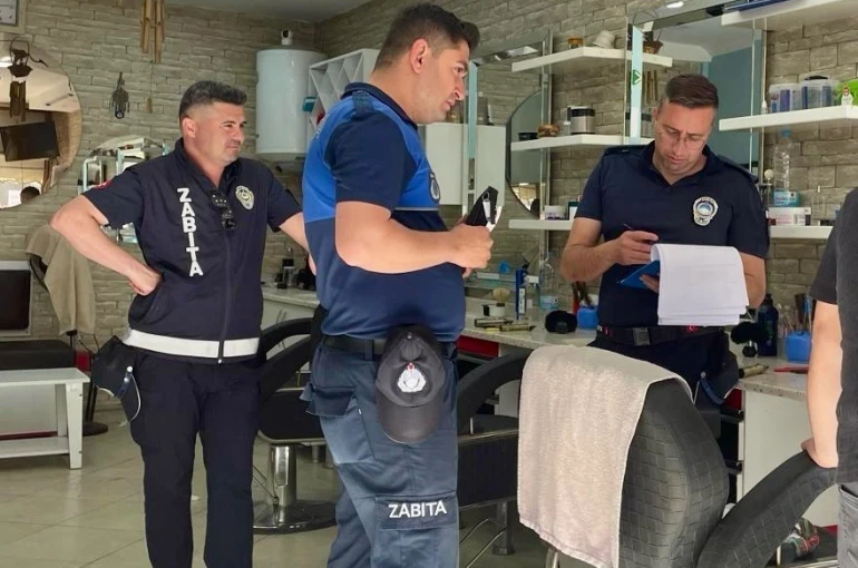 Çine genelinde kuaför ve berber işletmeleri mercek altında