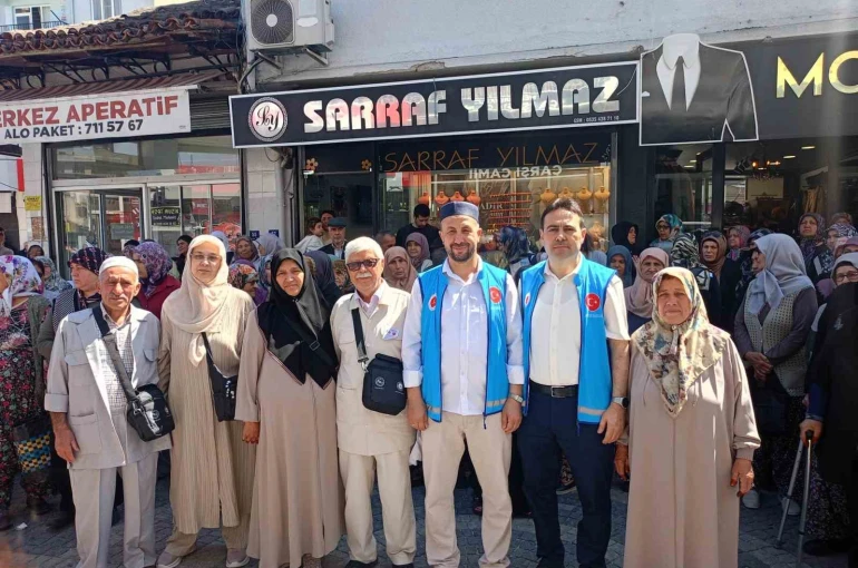 Çine’de hacı adayları dualarla uğurlandı 
