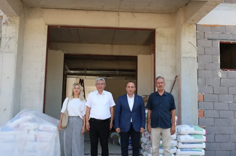 Çine’deki 71 yıllık okulun yerinde yeni eğitim yuvası yükseliyor