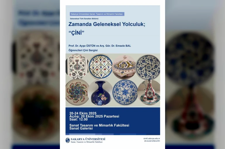 Çini sanatının gelenekten günümüze uzandığı sergi sanatseverlerle buluşuyor