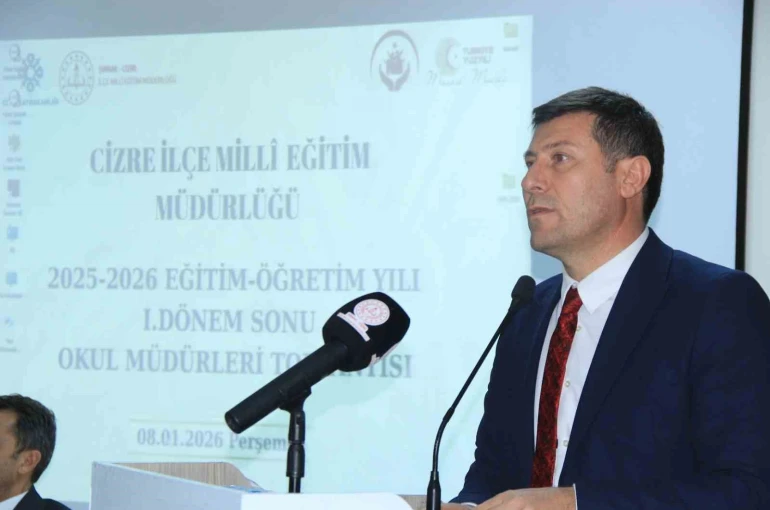 Cizre’de eğitim ve öğretim yılının dönem değerlendirmesi yapıldı