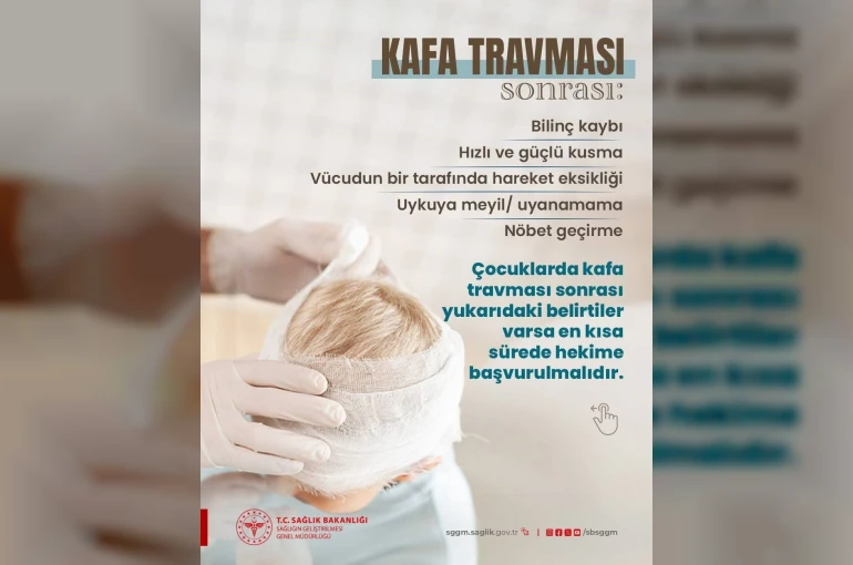 Çocuklarda kafa travmasına dikkat