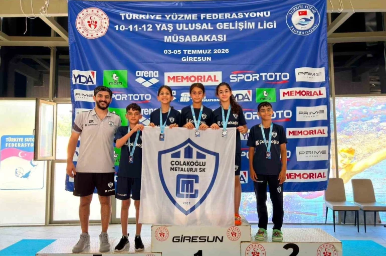 Çolakoğlu Metalurji Spor Kulübü yüzücülerinden Ulusal Gelişim Ligi’nde başarı