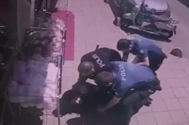 Çorlu’da 2 polisin şehit olduğu olayda saldırganın yakalanma anı görüntüleri ortaya çıktı 