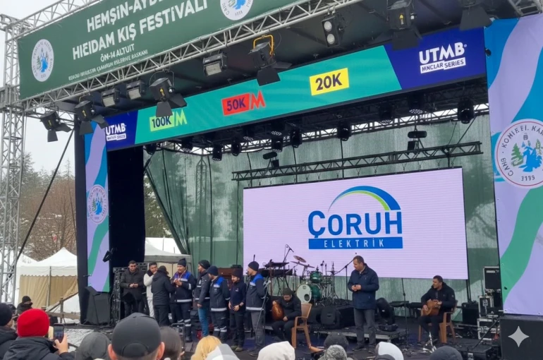 Çoruh EDAŞ, Rize ve Trabzon’daki kış festivallerinde kesintisiz enerji için sahadaydı